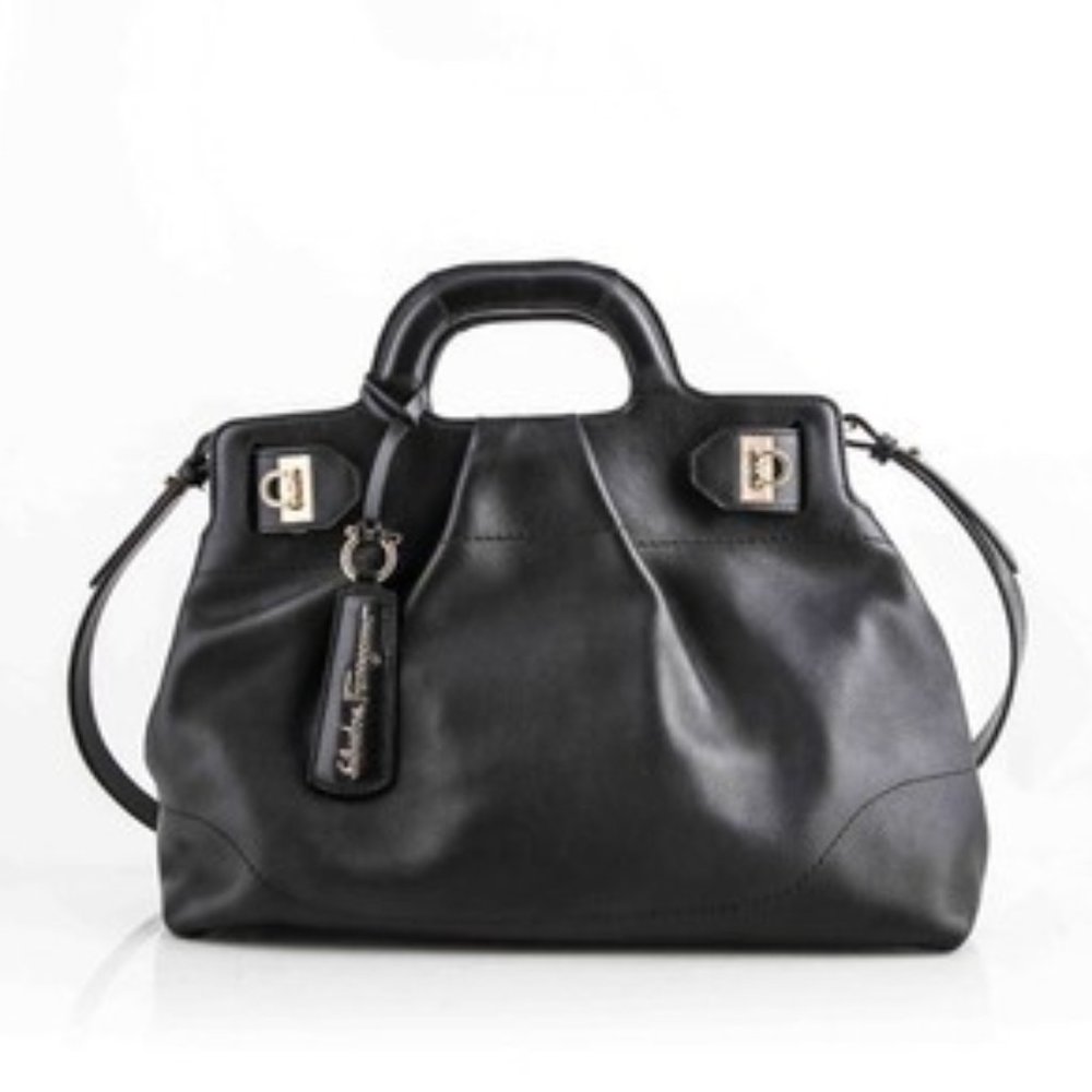 Salvatore Ferragamo Black Satchel